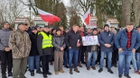 Protest pod siedzibą Narwiańskiego Parku Narodowego, 13.01.2025, fot. Marcin Gliński