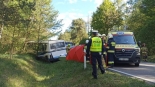 Wypadek na trasie Sokoły-Jeżewo, fot. Podlaska Policja