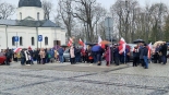 Protest przeciwko utworzeniu centrum integracji cudzoziemców w Suwałkach, 26.03.2025, fot. Areta Topornicka
