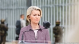Ursula von der Leyen i Donald Tusk na granicy polsko-białoruskiej, 31.08.2025, fot. Joanna Szubzda