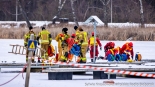 Ćwiczenia strażaków z działań na lodzie, 19.02.2025, fot. Sylwia Krassowska