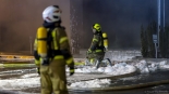 Pożar hotelu i restauracji przy Alei Legionów w Łomży, 1.03.2025, fot. Paweł Wądołowski